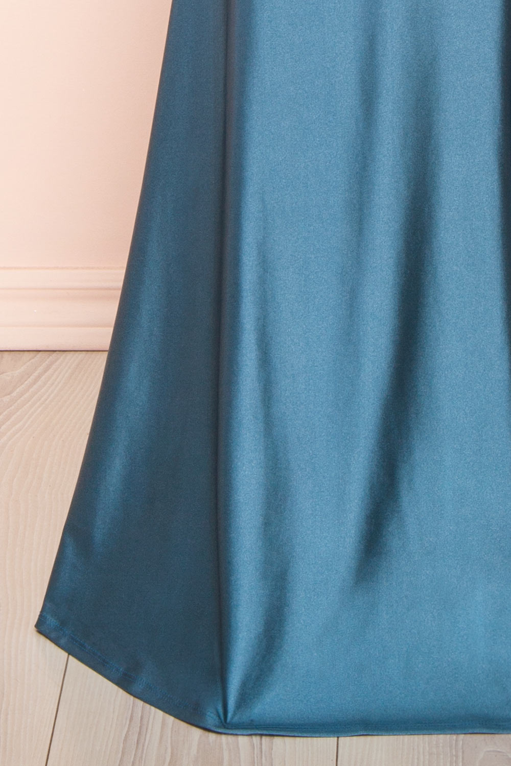 Sonia Blue Grey | Mermaid Maxi Dress with Slit