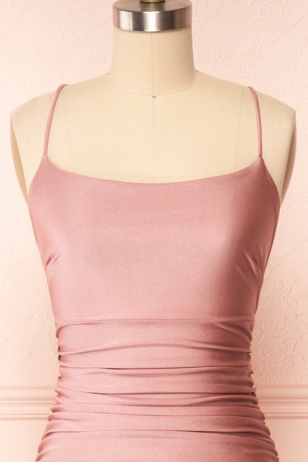 Sonia Blush | Mermaid Maxi Dress with Slit