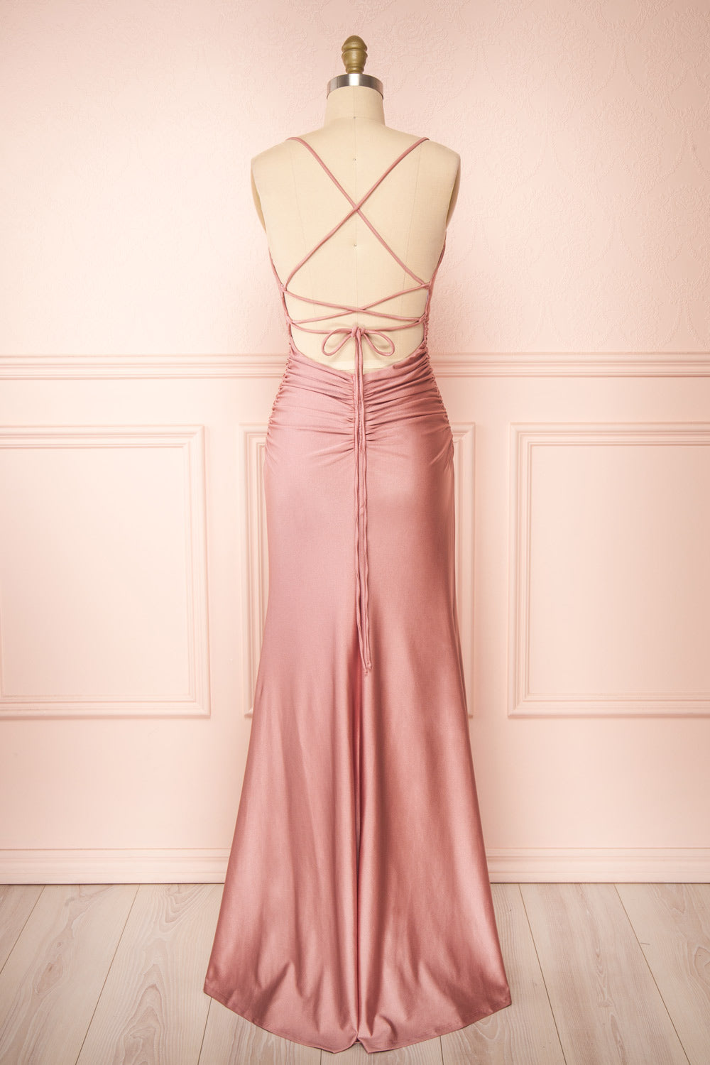 Sonia Blush | Mermaid Maxi Dress with Slit