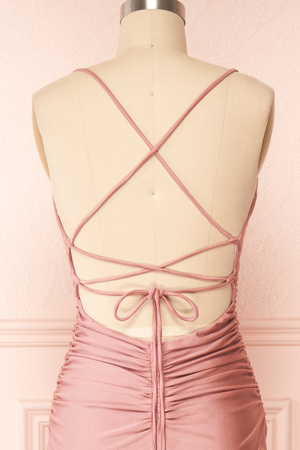 Sonia Blush | Mermaid Maxi Dress with Slit