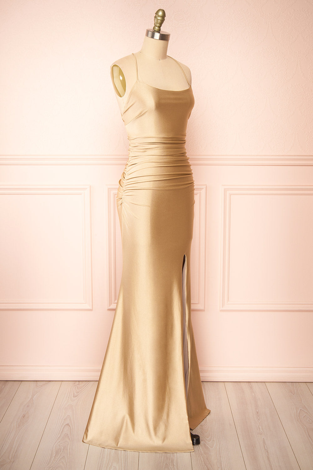 Sonia Champagne | Mermaid Maxi Dress with Slit