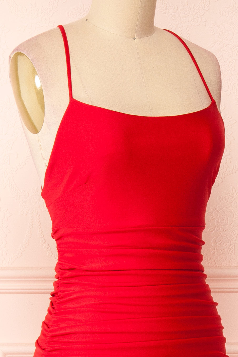Sonia Red | Mermaid Maxi Dress with Slit