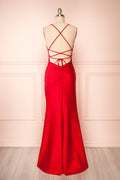 Sonia Red | Mermaid Maxi Dress with Slit