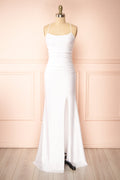 Sonia White | Mermaid Maxi Wedding Dress with Slit