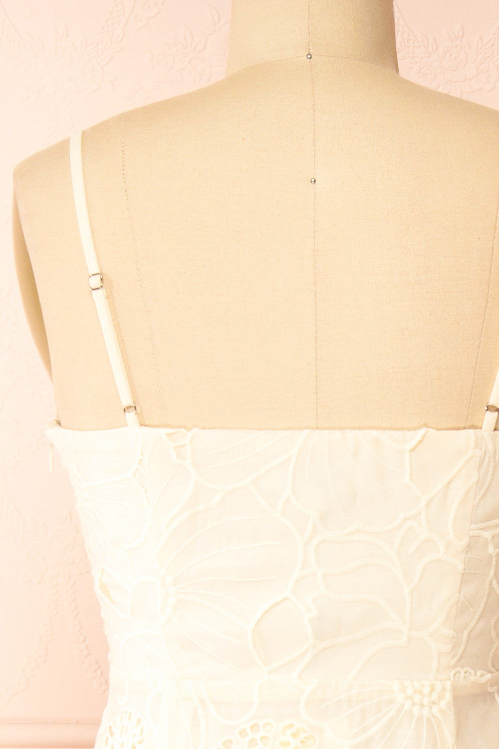 Sookie | Beige Floral Openwork Dress