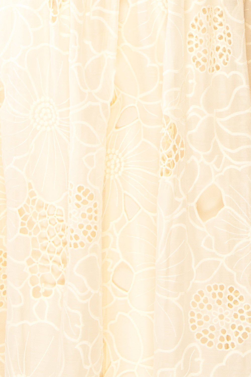 Sookie | Beige Floral Openwork Dress