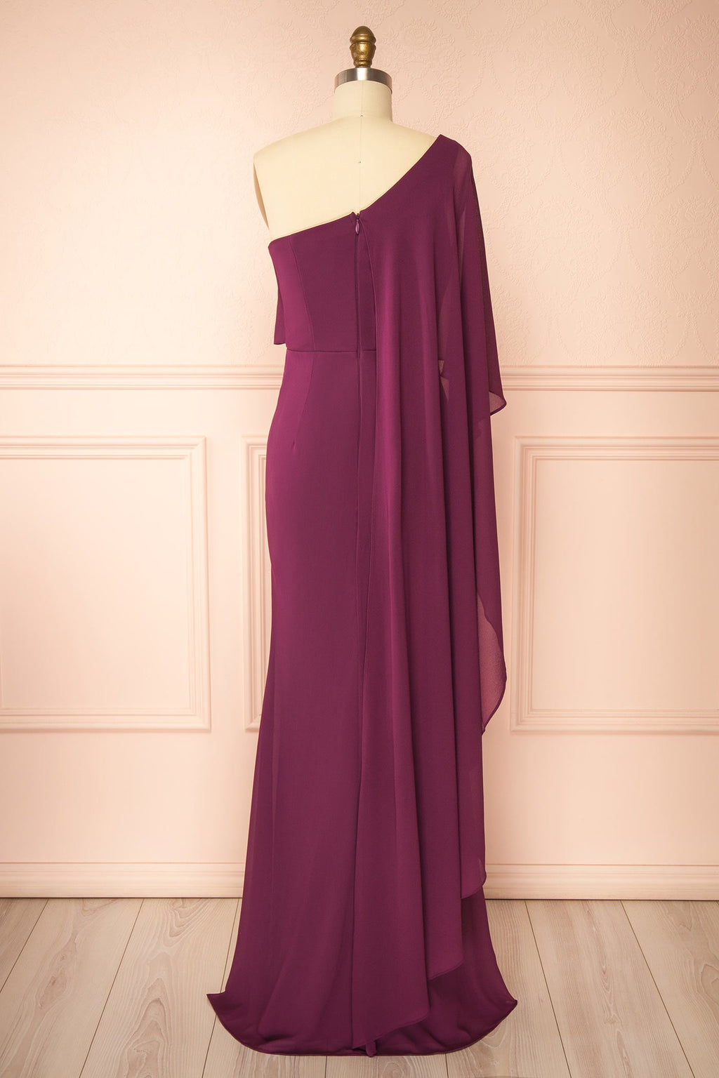 Sorix Purple | Maxi One-Shoulder Dress with Slit