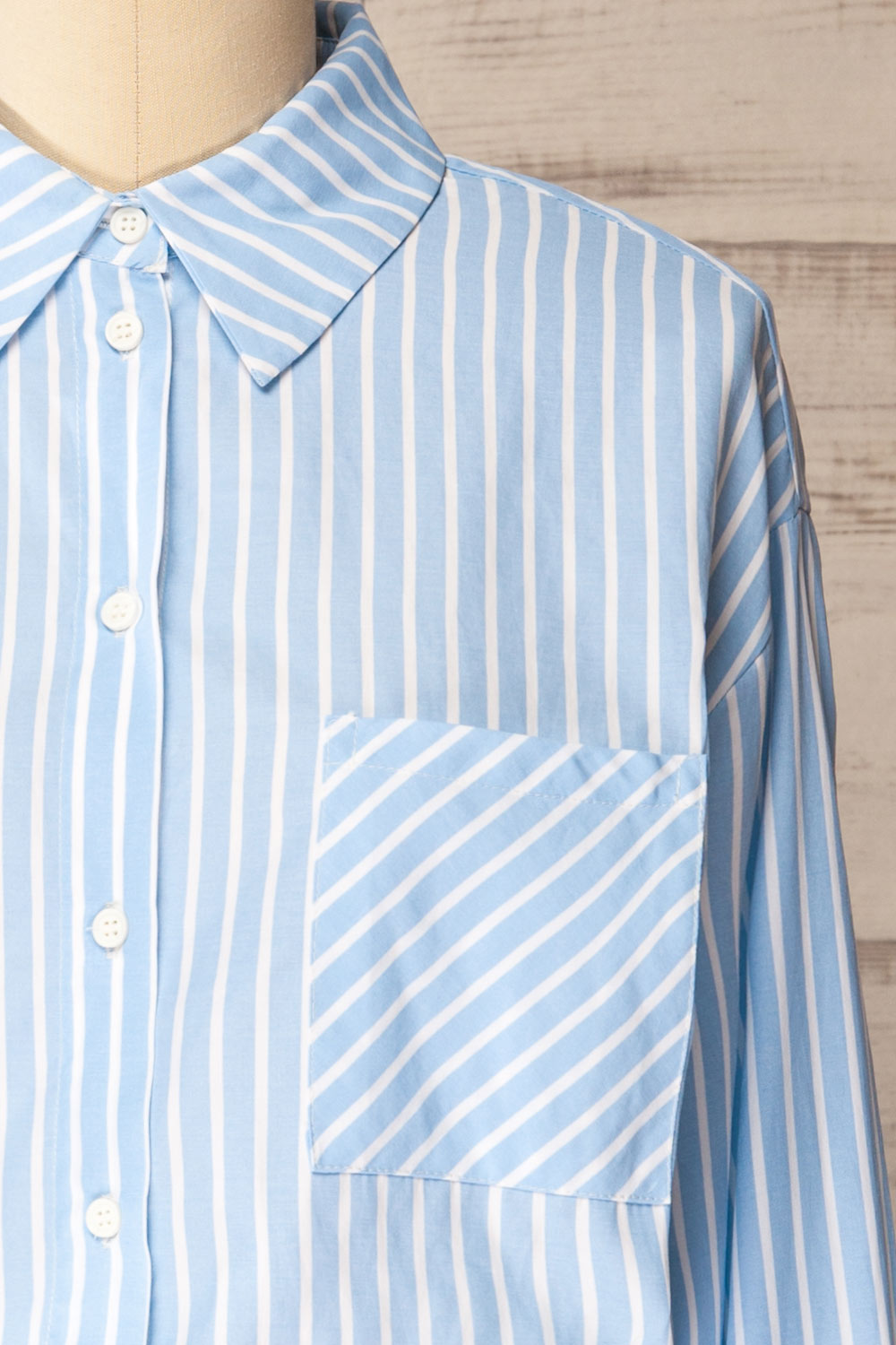 Teramo Blue | Short A-Line Striped Dress
