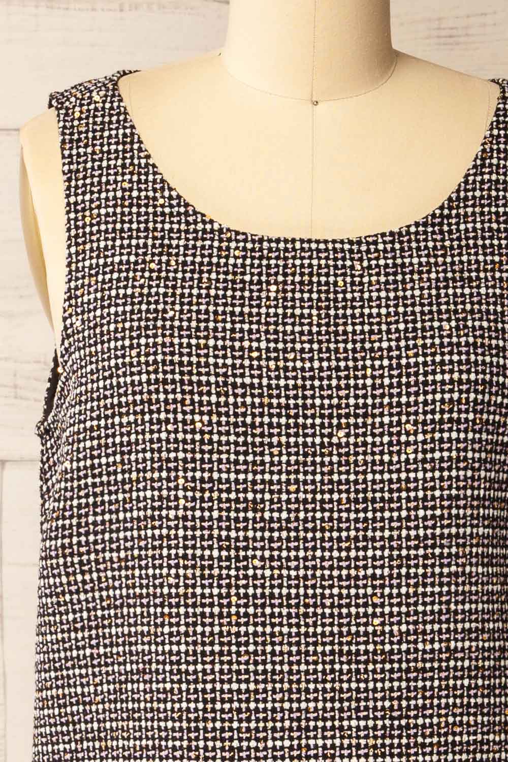 Theotiste | Short Sparkling Tweed Dress