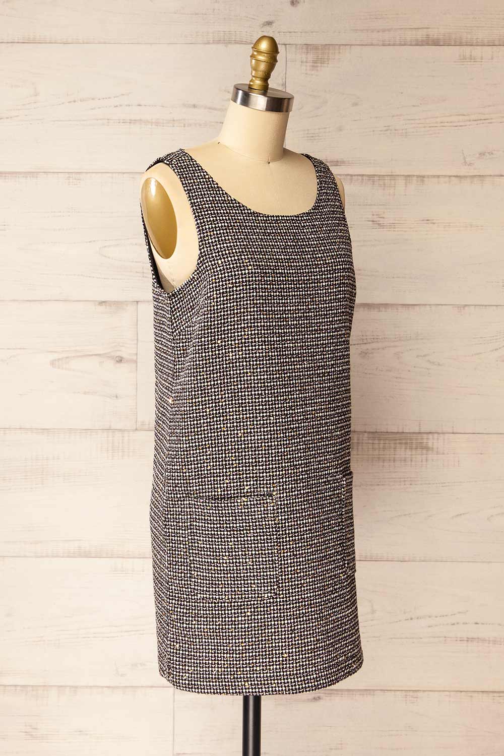 Theotiste | Short Sparkling Tweed Dress