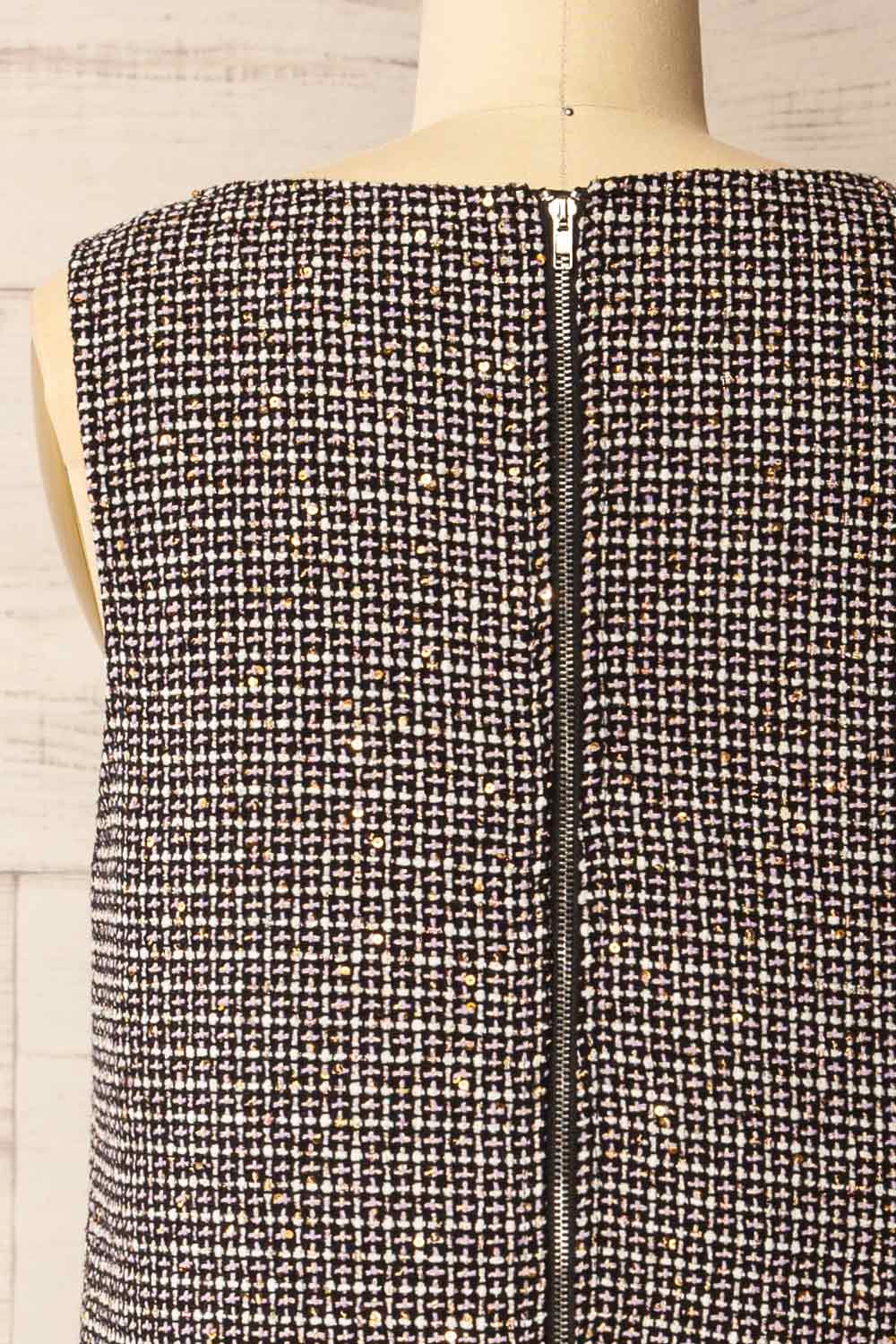 Theotiste | Short Sparkling Tweed Dress