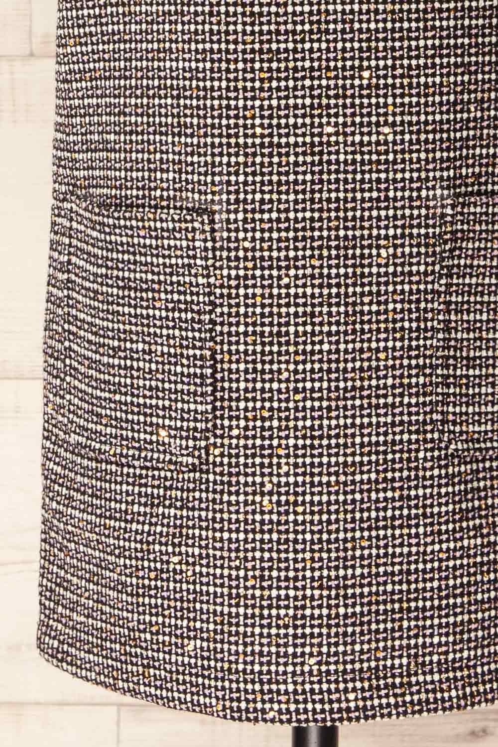 Theotiste | Short Sparkling Tweed Dress