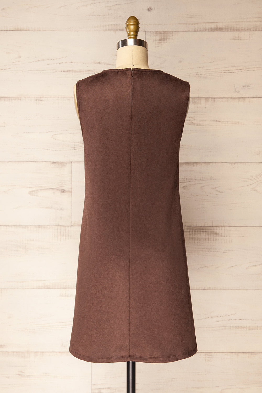 Tilche | Brown Short Suede Dress
