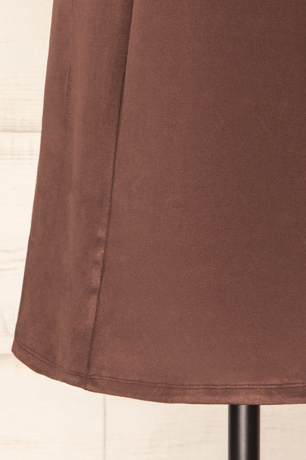 Tilche | Brown Short Suede Dress
