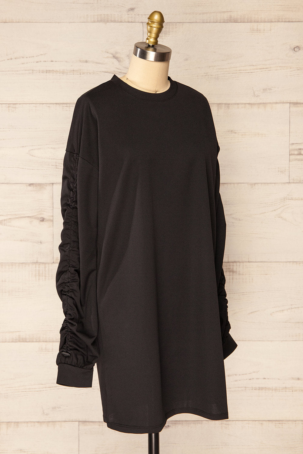 Torrejon | Short Dress w/ Ruched Sleeves