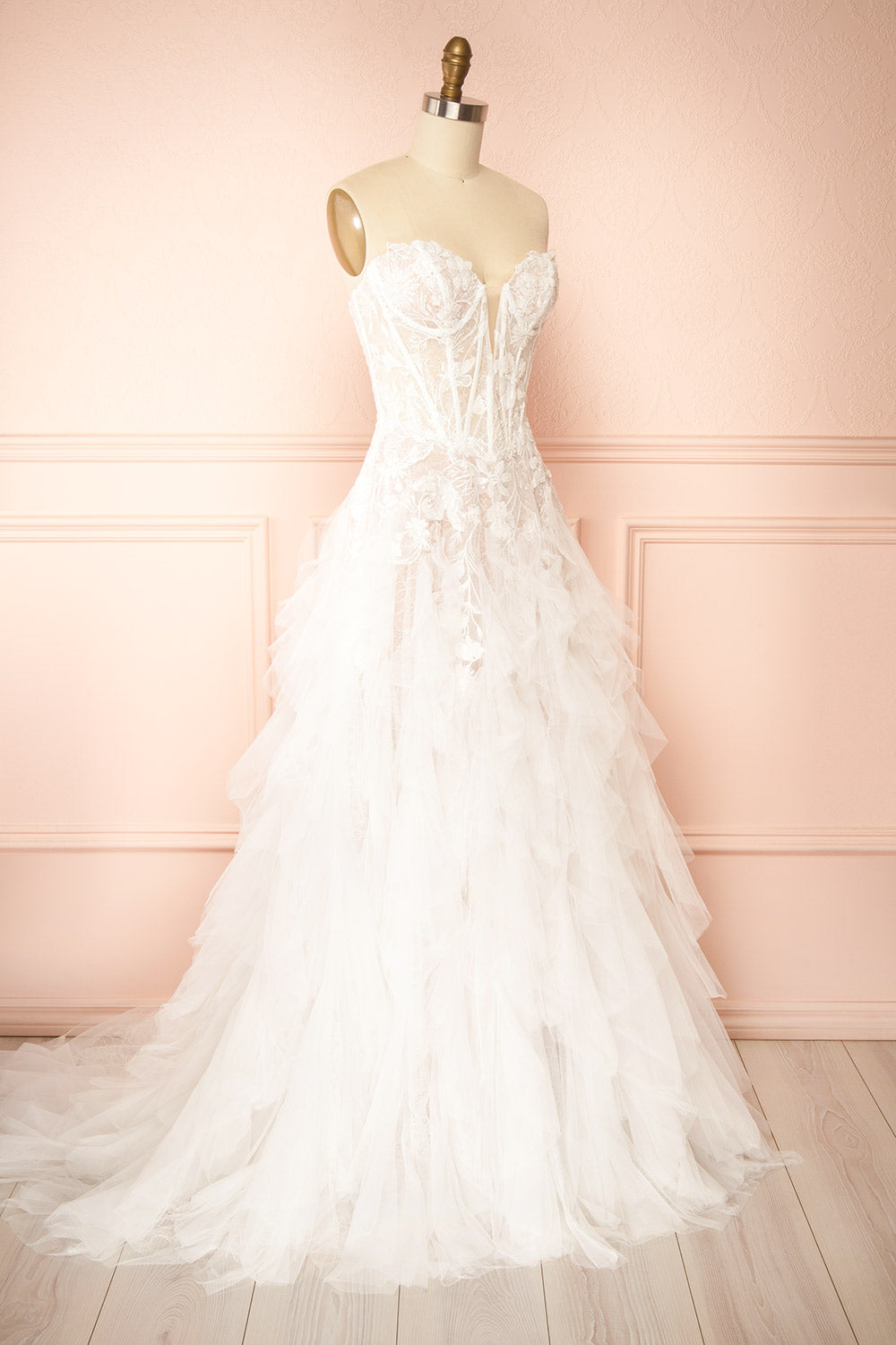 Trinity | Drop Waist Wedding Gown with Corset