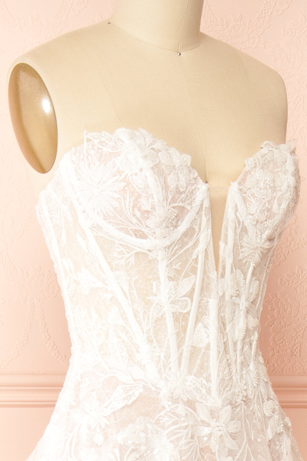 Trinity | Drop Waist Wedding Gown with Corset