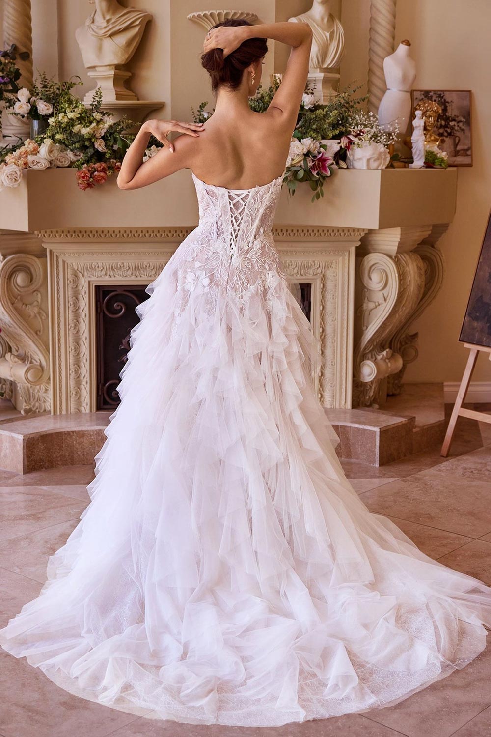Trinity | Drop Waist Wedding Gown with Corset
