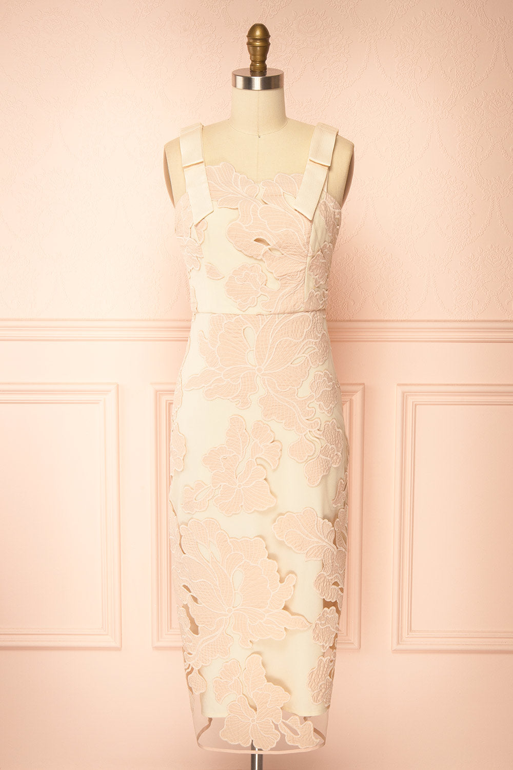 Tsumugi | Midi Dress with Floral Pattern