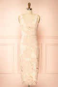 Tsumugi | Midi Dress with Floral Pattern