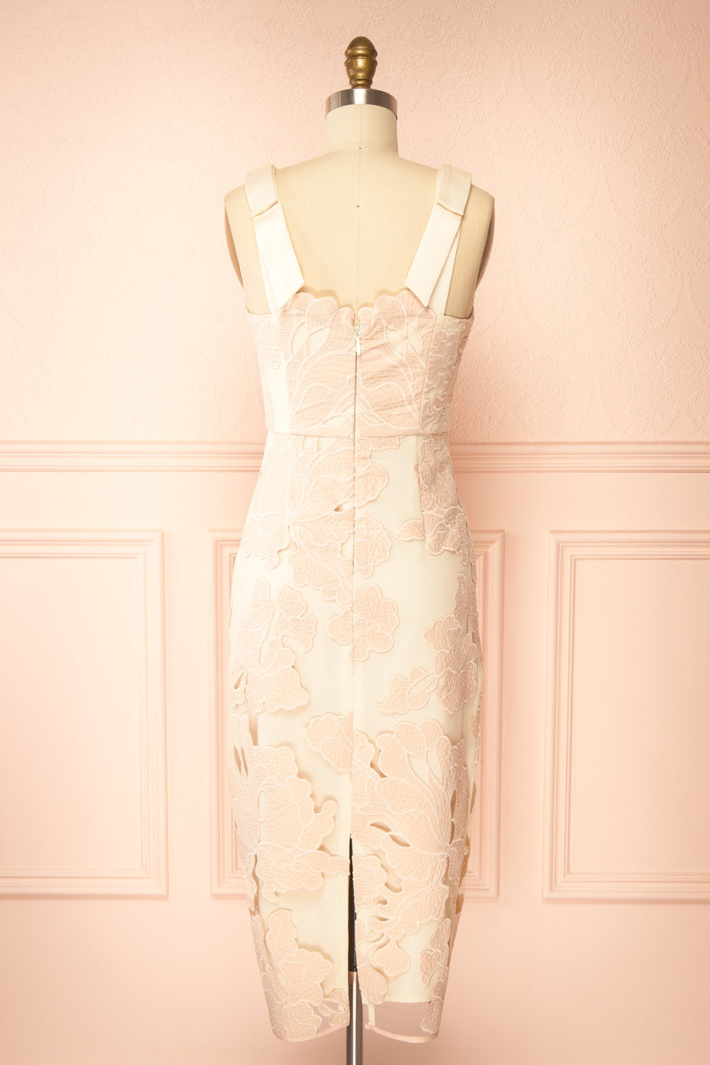 Tsumugi | Midi Dress with Floral Pattern