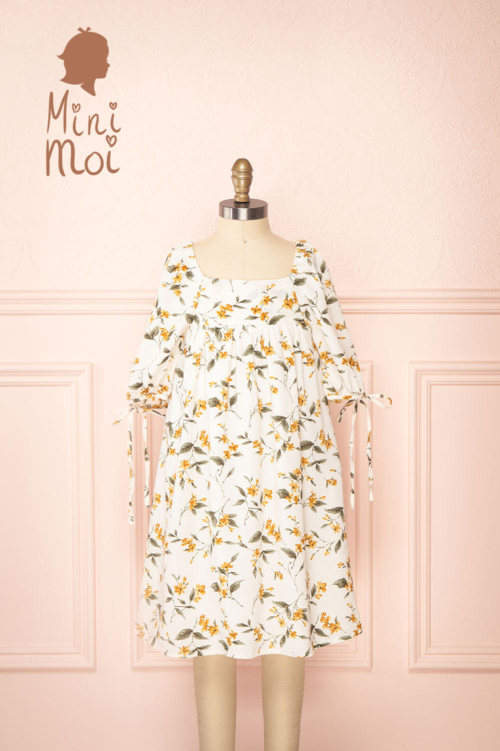 Tuline Mini | Short Floral Babydoll Dress for Kids
