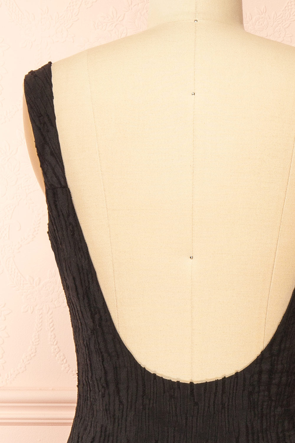 Tyrah Black | Midi Dress with Drop Waist