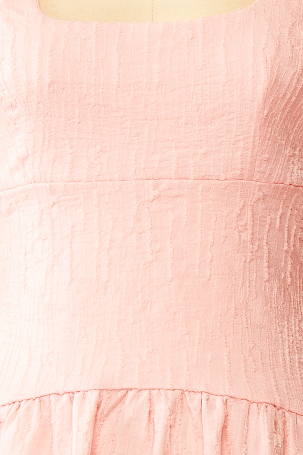 Tyrah Pink | Midi Dress with Drop Waist