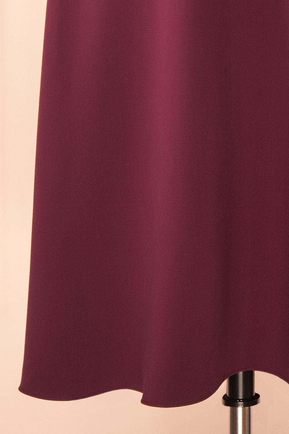 Valentina Burgundy | Midi A-line Dress with Adjustable Straps by Arti Gogna