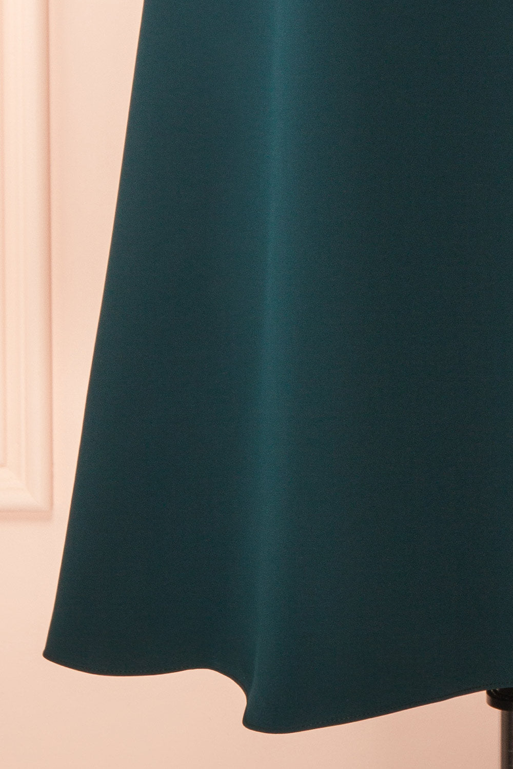 Valentina Green | Midi A-line Dress with Adjustable Straps by Arti Gogna