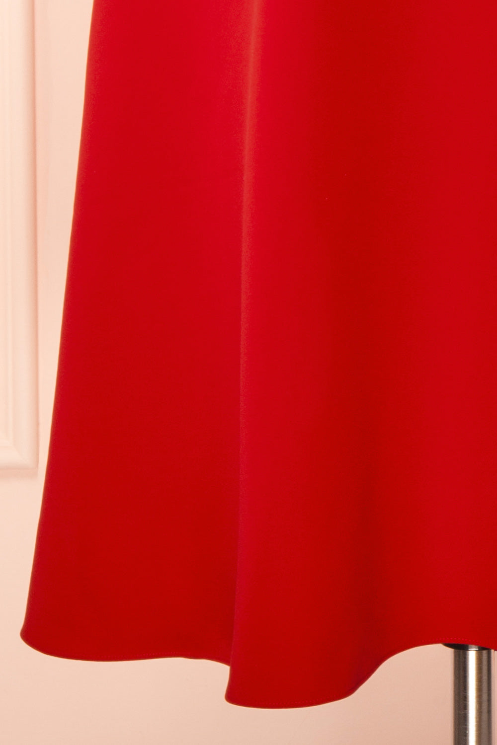 Valentina Red | Midi A-line Dress with Adjustable Straps by Arti Gogna
