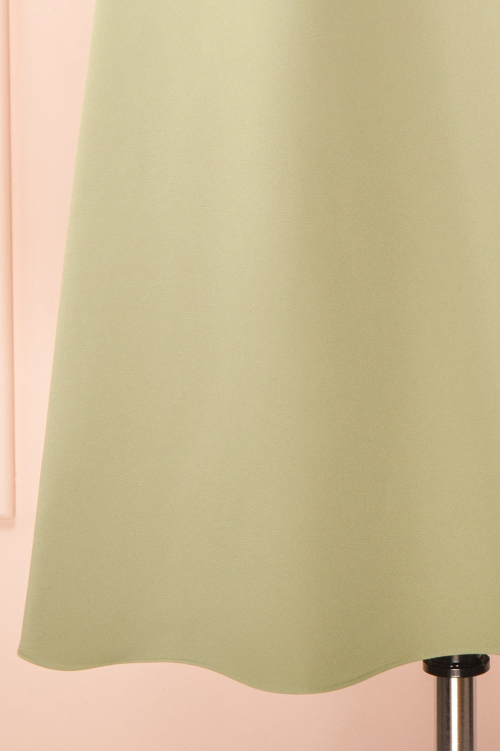 Valentina Sage Midi A-line Dress with Adjustable Straps by Arti Gogna