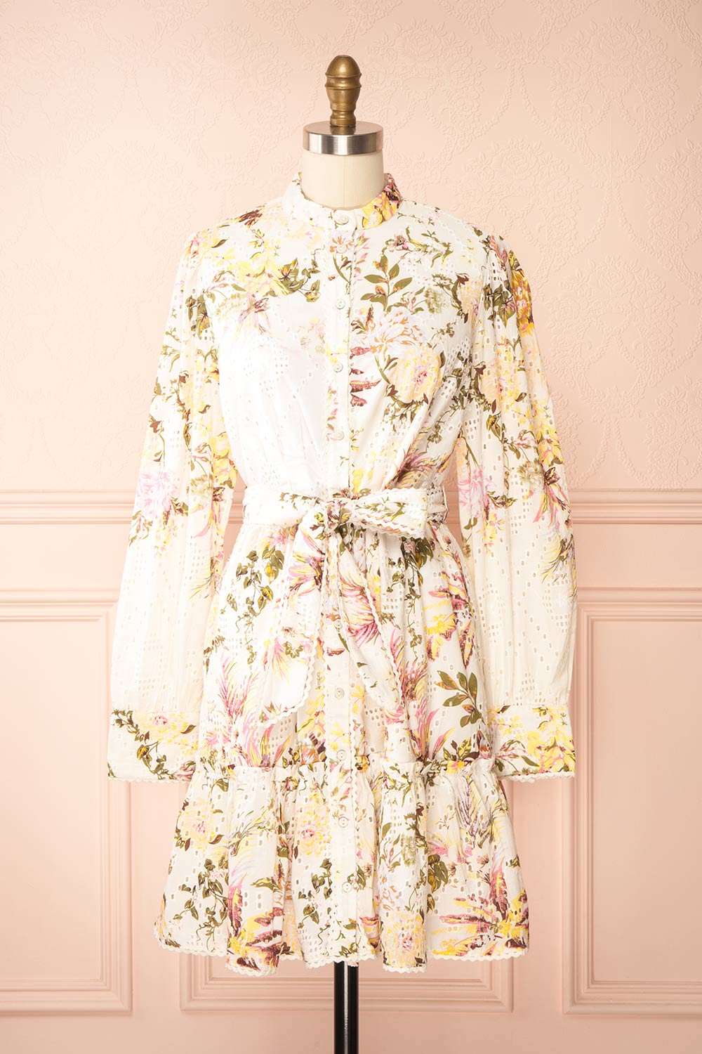 Valeriana | Short Button-Up Floral Dress