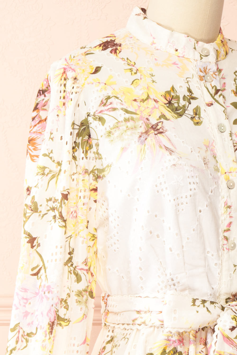 Valeriana | Short Button-Up Floral Dress