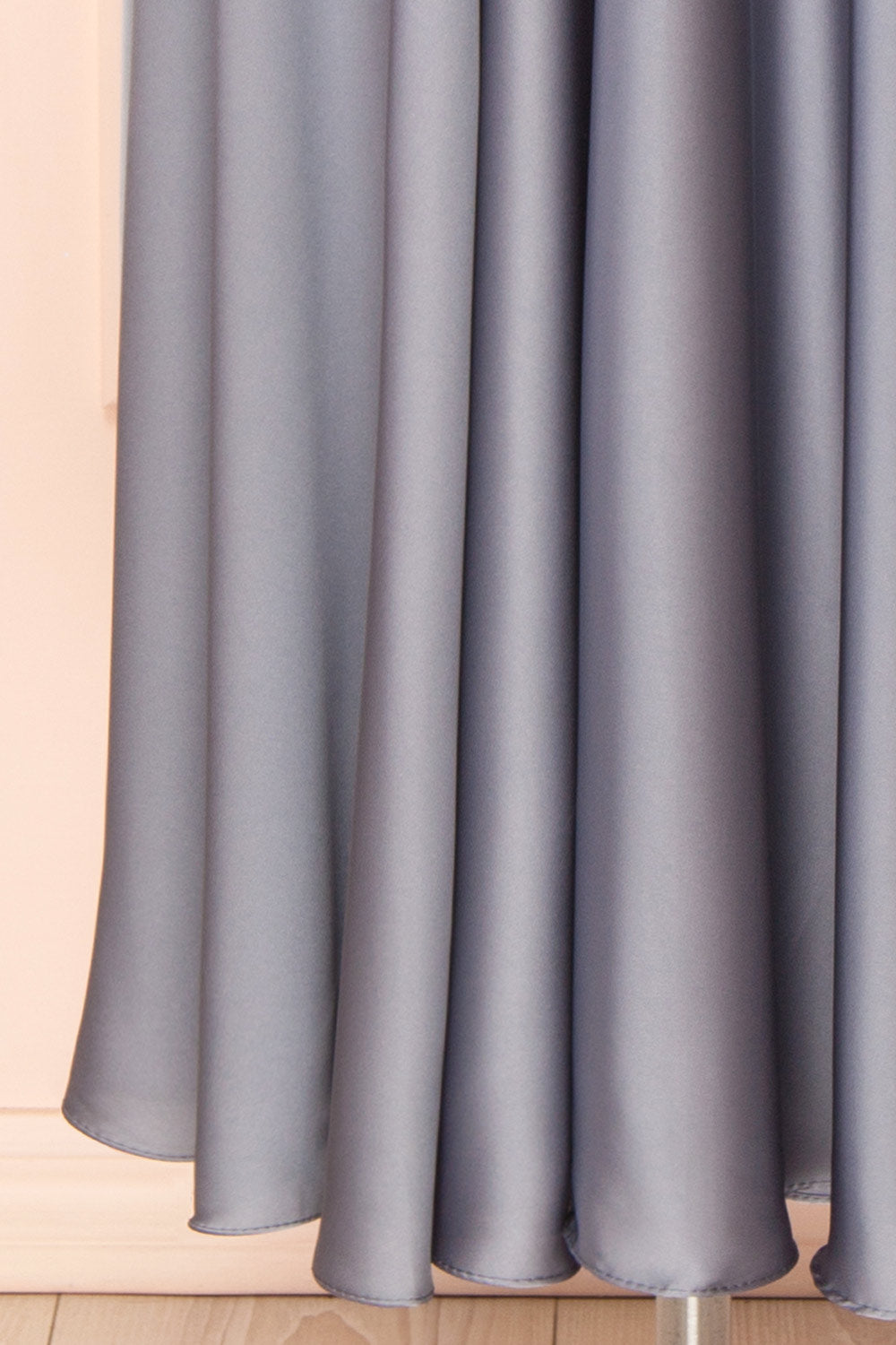 Vida Blue | Satin Midi Dress with Tie Straps