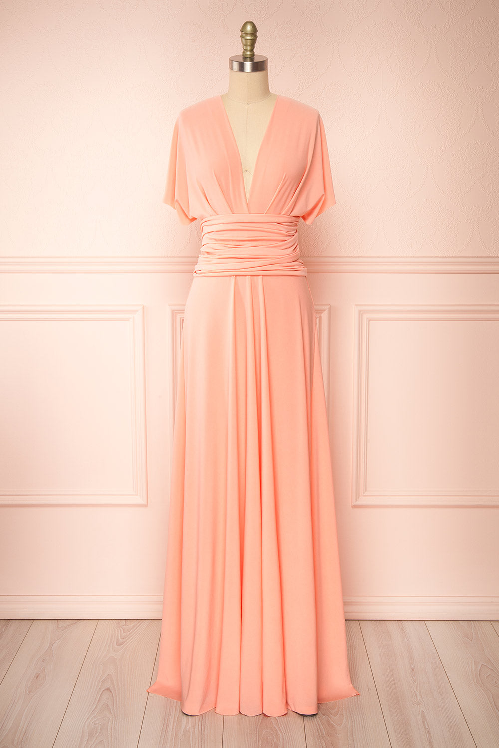 Violaine Coral | Convertible Maxi Dress