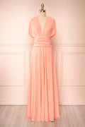 Violaine Coral | Convertible Maxi Dress