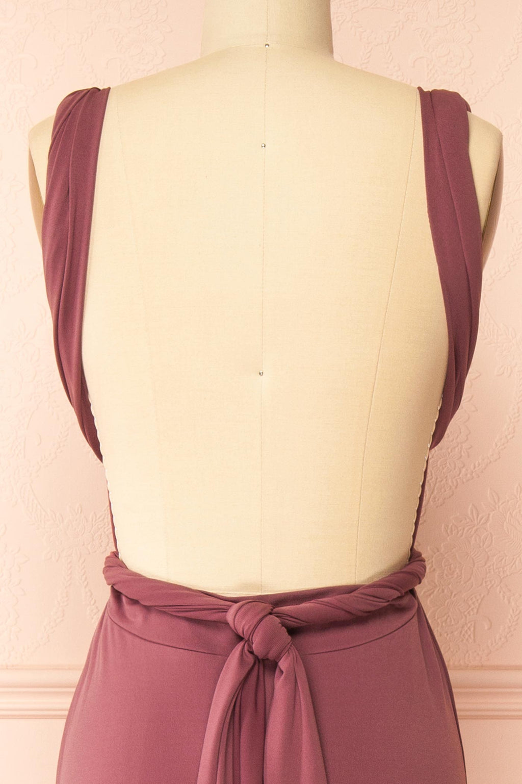Violaine Dark Mauve | Convertible Maxi Dress