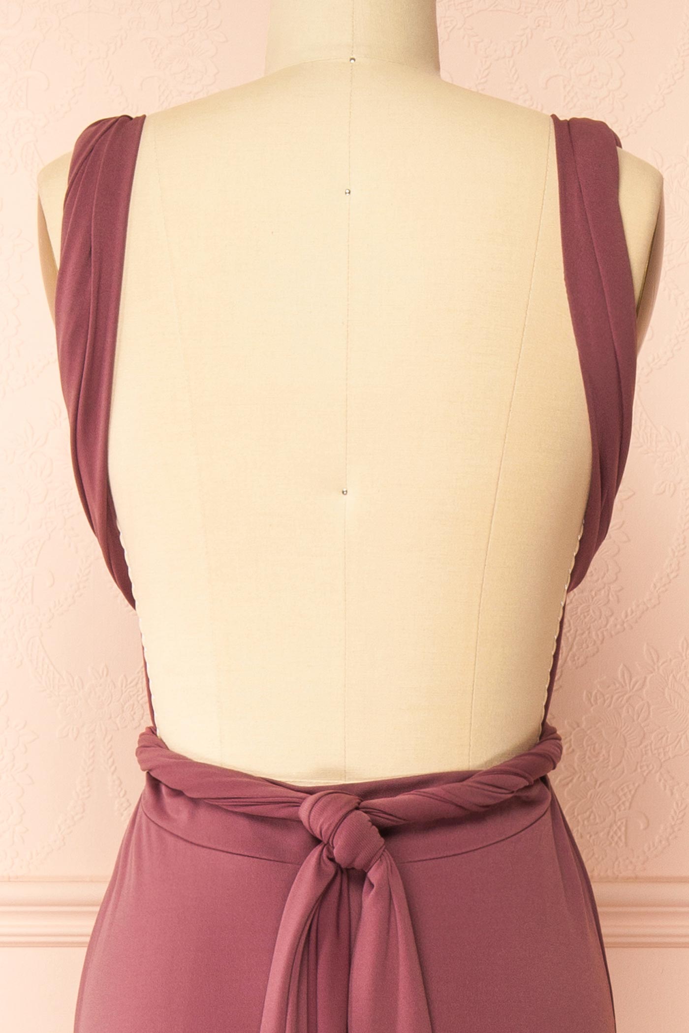 Violaine Dark Mauve | Convertible Maxi Dress