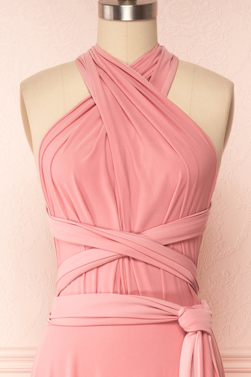 Violaine Dusty Pink | Convertible Maxi Dress