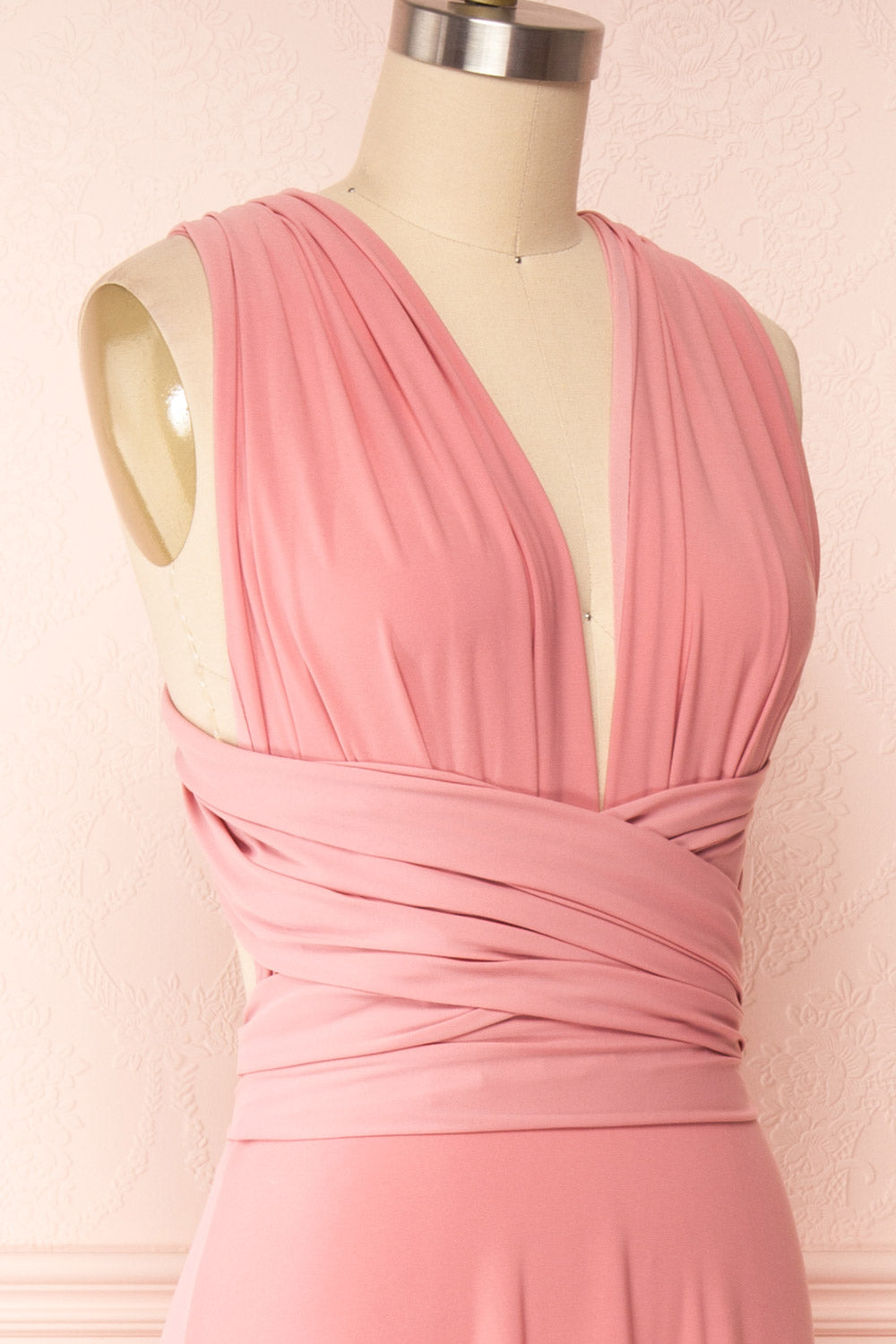 Violaine Dusty Pink | Convertible Maxi Dress