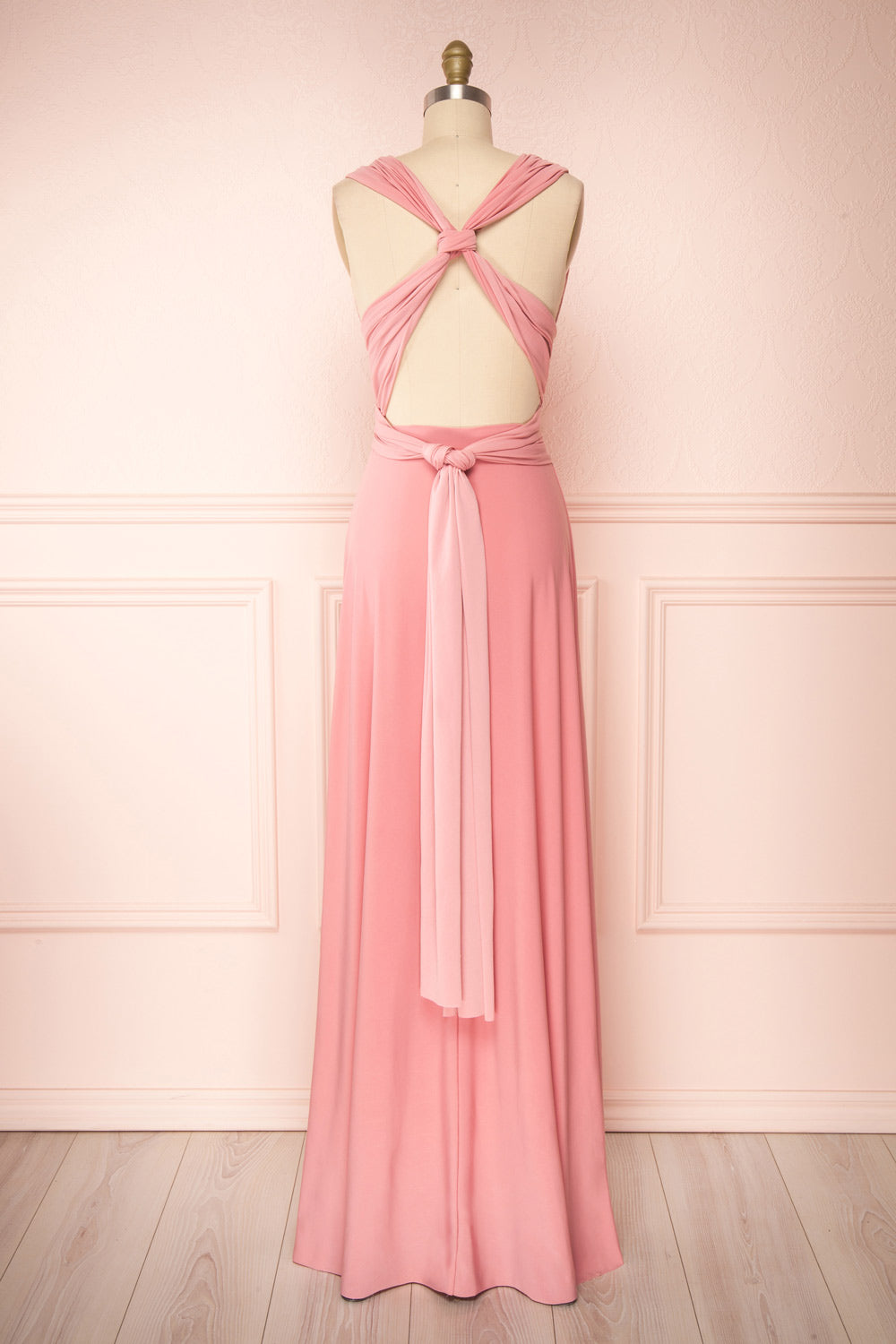 Violaine Dusty Pink | Convertible Maxi Dress
