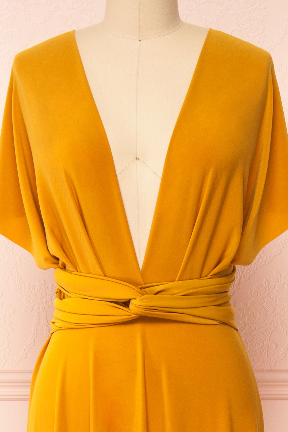 Violaine Mustard | Convertible Maxi Dress