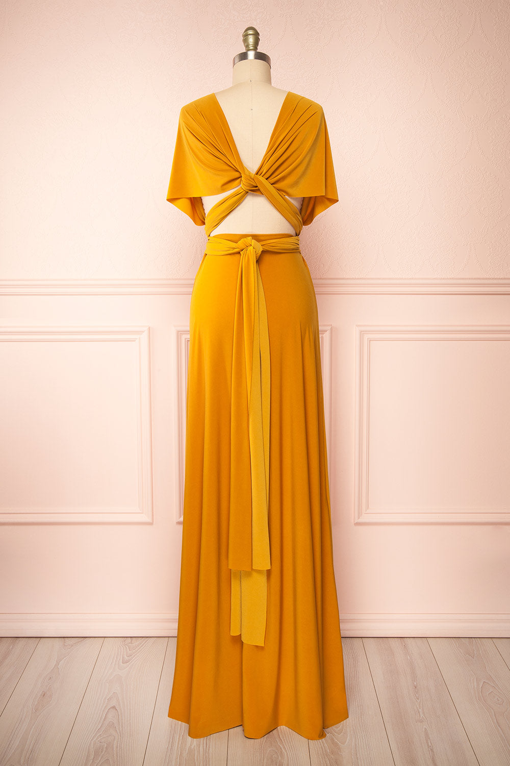 Violaine Mustard | Convertible Maxi Dress