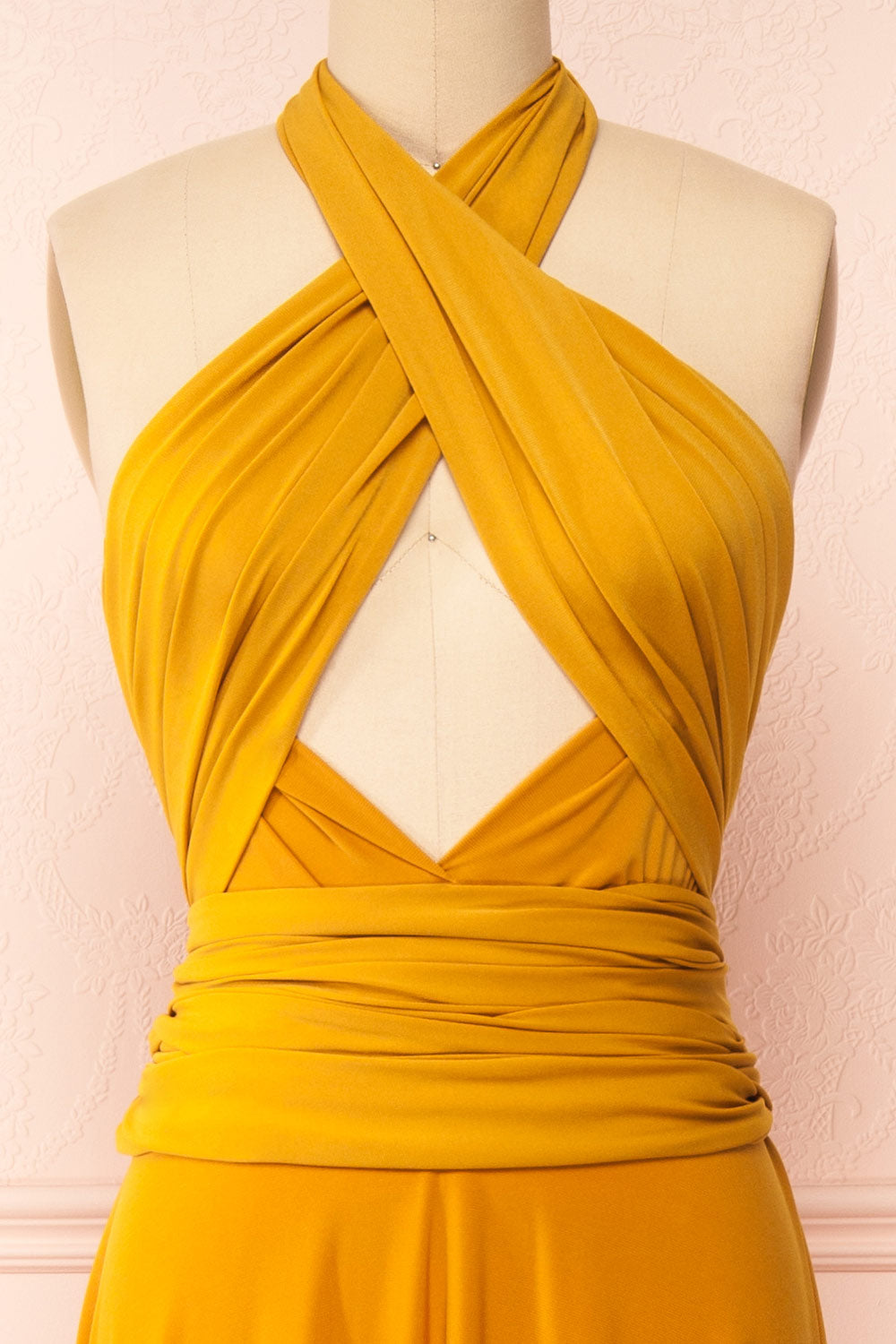 Violaine Mustard | Convertible Maxi Dress