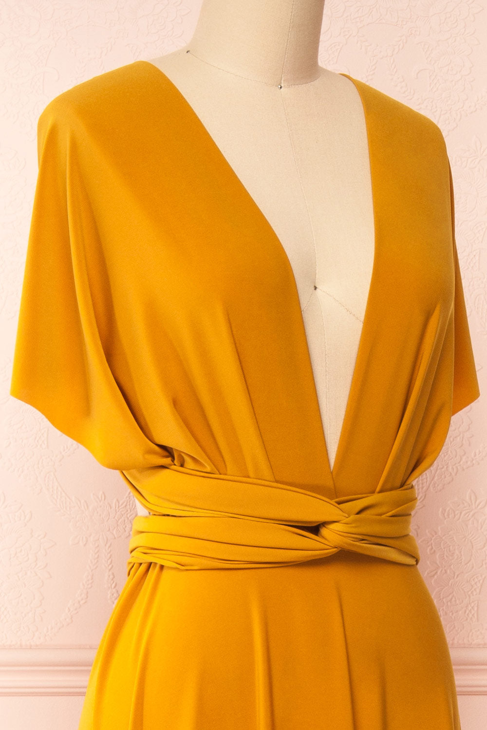 Violaine Mustard | Convertible Maxi Dress
