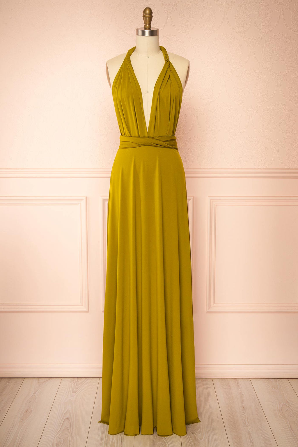 Violaine Olive | Convertible Maxi Dress