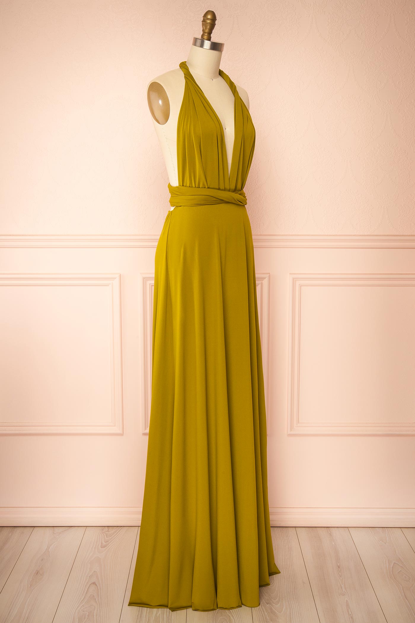 Violaine Olive | Convertible Maxi Dress