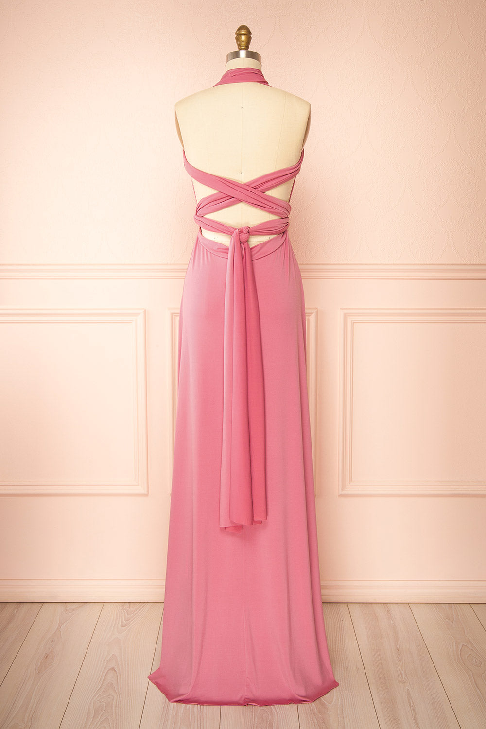 Violaine Pink | Convertible Maxi Dress