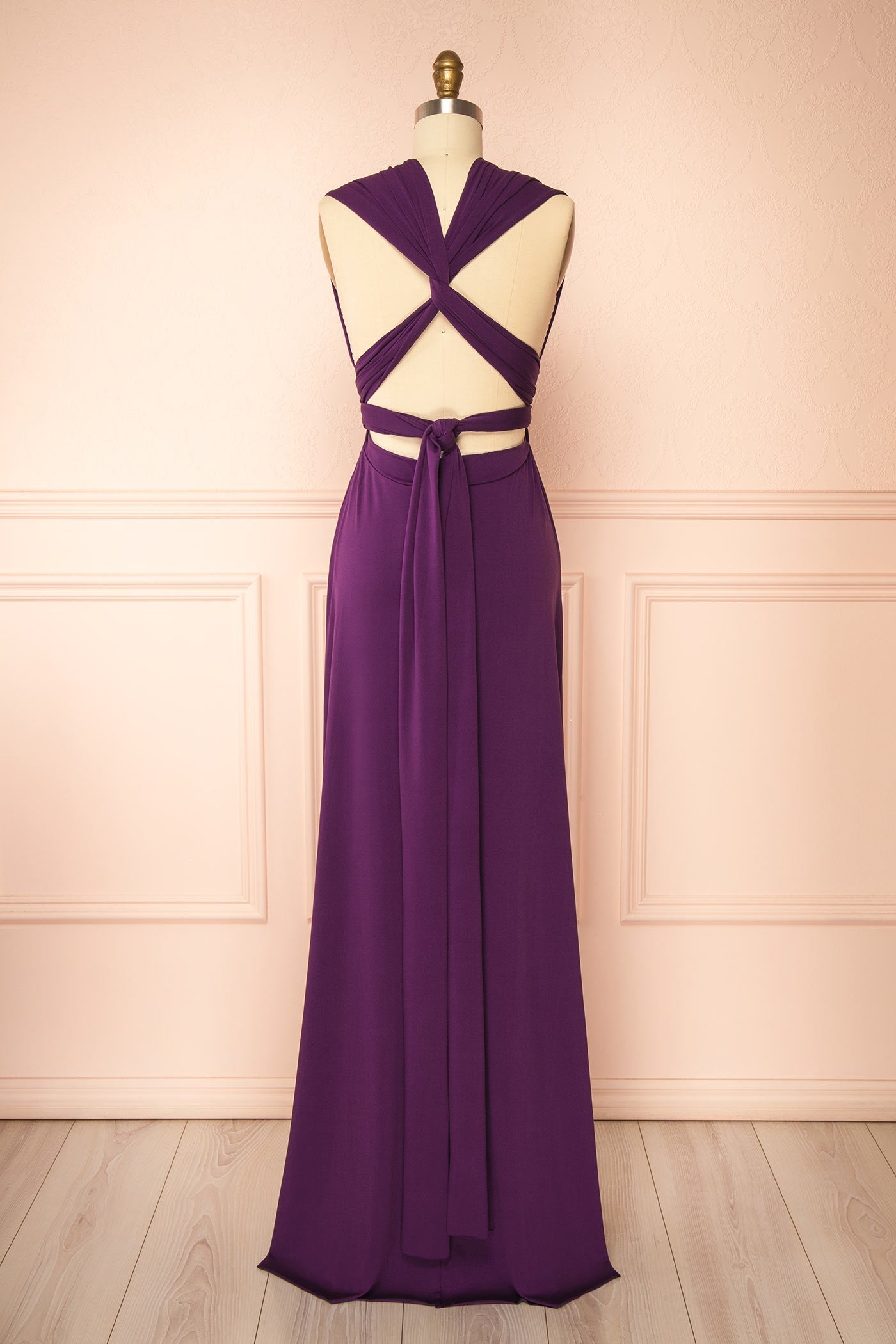 Violaine Purple | Convertible Maxi Dress